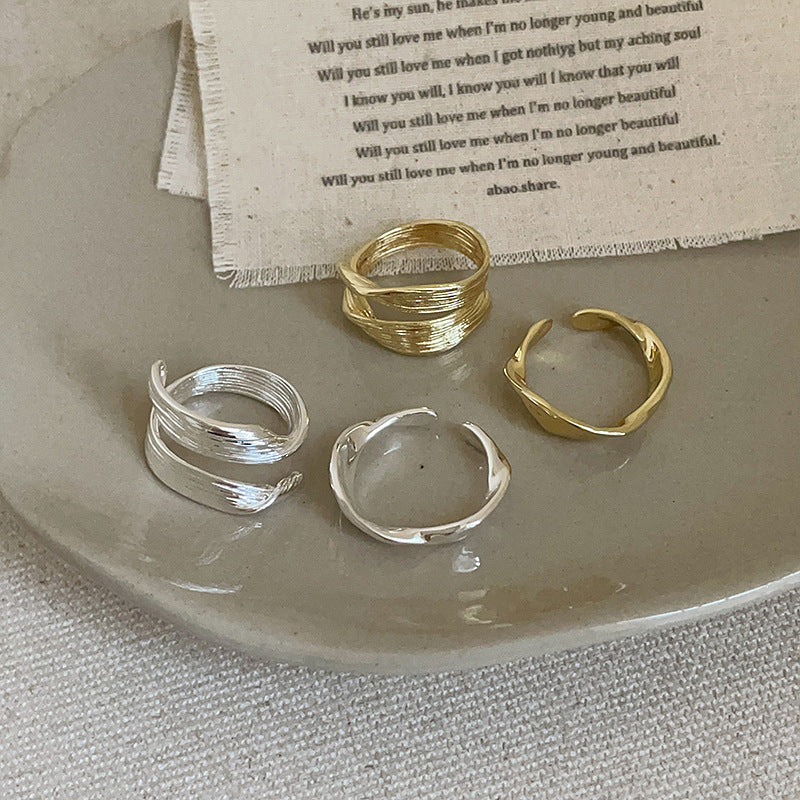 Irregular Metal Opening Female Personality And Fashion All-Match Ring