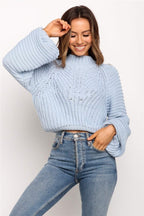 Women's round neck sweater