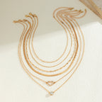 Snake Bone Chain Contrast Color Necklace Women's Versatile Diamond