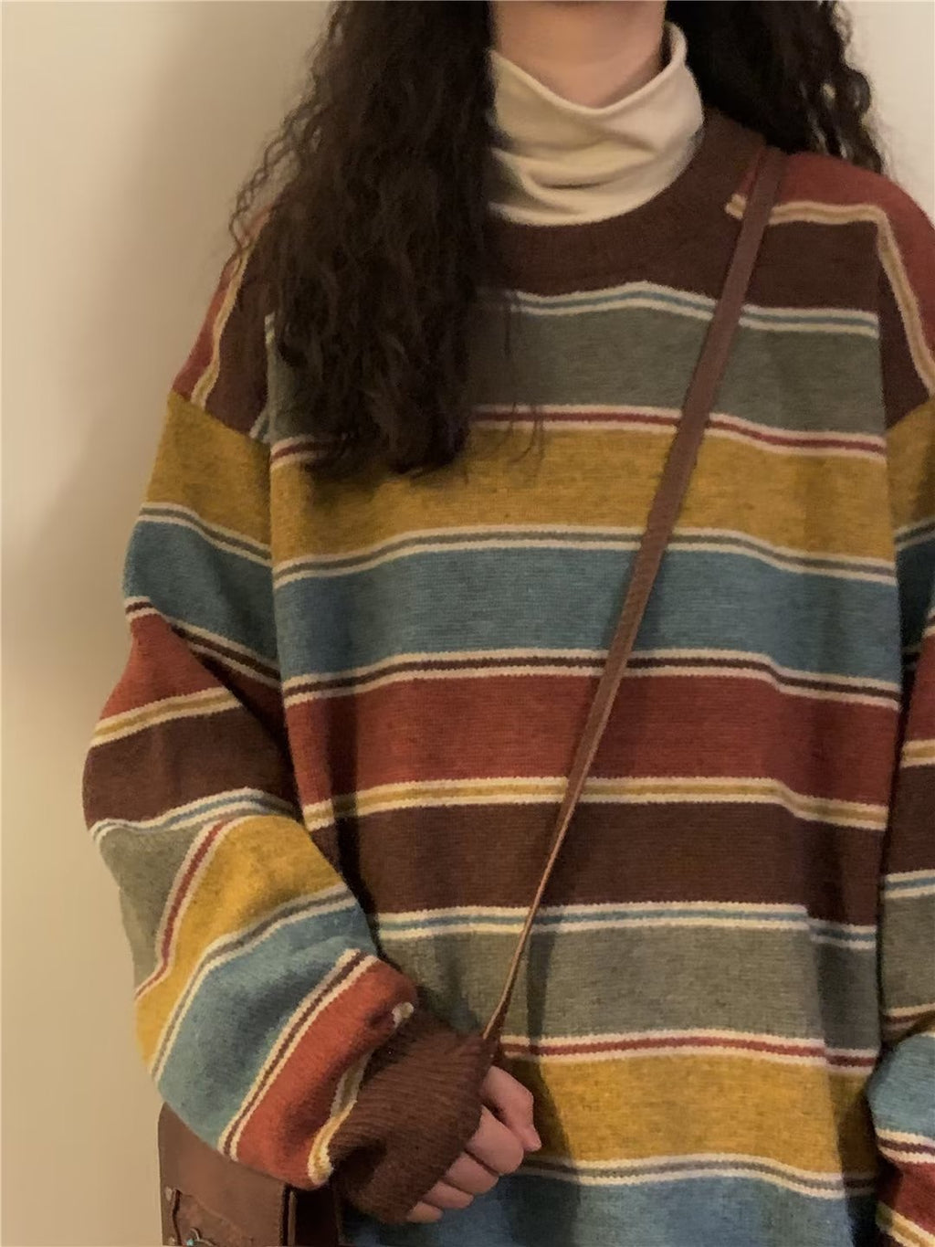 Sweater Women's Fall Striped Japanese Sweater