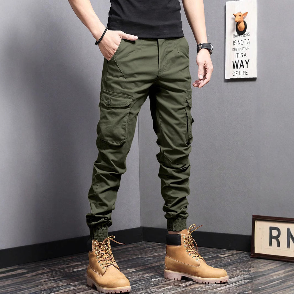 New Summer Casual Drawstring Workwear Pants Men