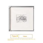 Modern Simple Black And White Line Decorative Painting