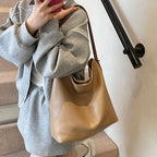 Leisure Shoulder Tote Bag Textured Large Capacity Bag