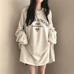Cotton Fall Mid-length T-shirt Female Students Loose