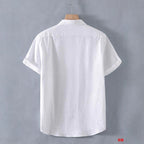 Loose Casual Linen Short-sleeved Shirt