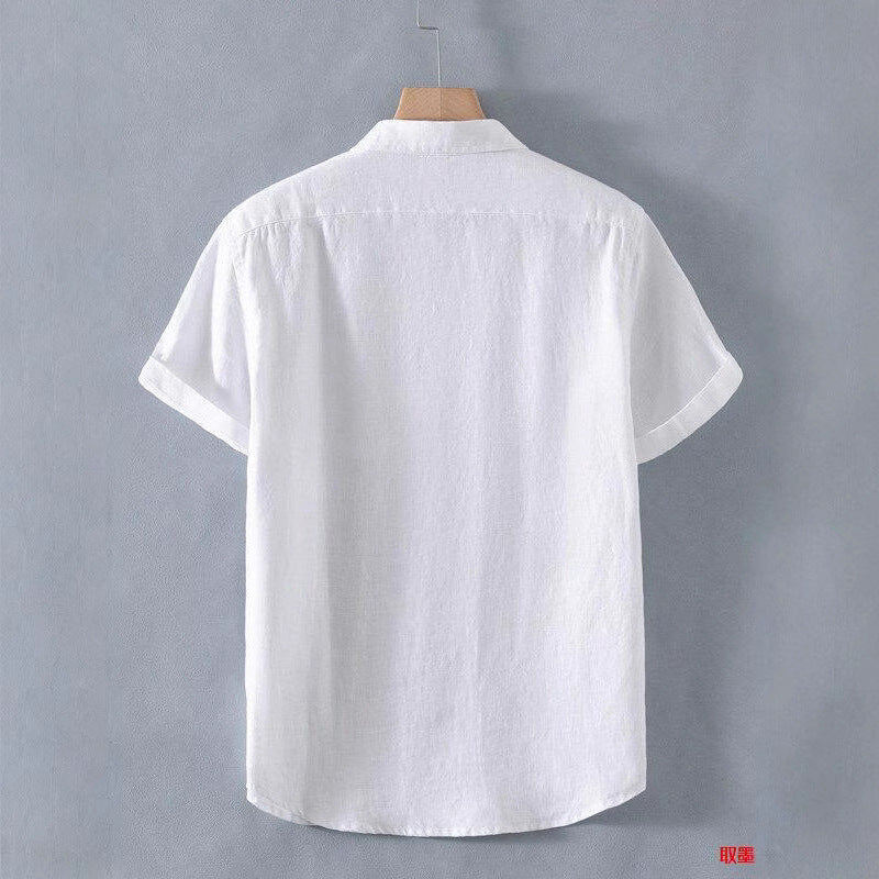 Loose Casual Linen Short-sleeved Shirt