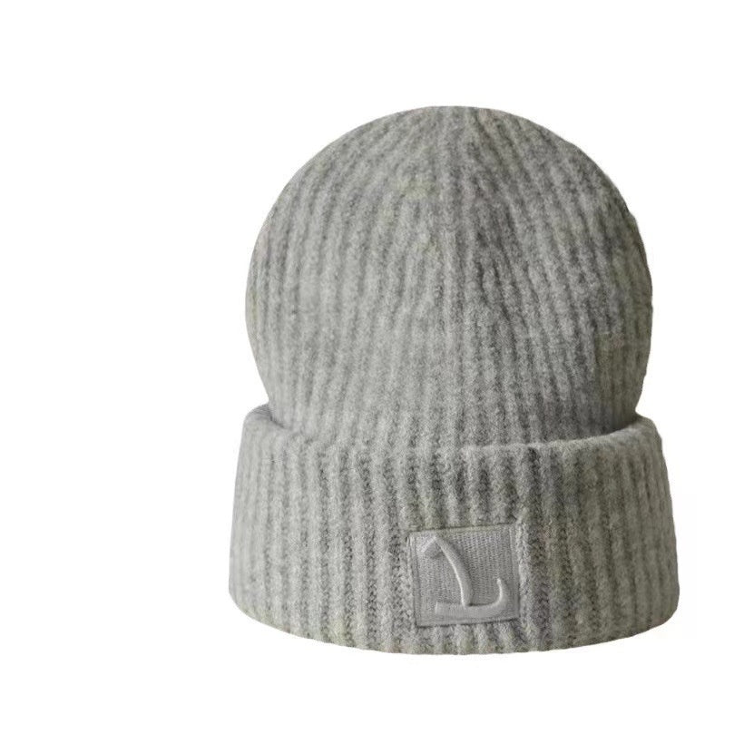 Autumn And Winter Warm-keeping And Cold-proof Ear Protection Beanie Hat Makes Face Look Smaller Knitted Hat