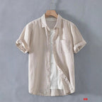 Loose Casual Linen Short-sleeved Shirt