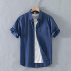 Loose Casual Linen Short-sleeved Shirt