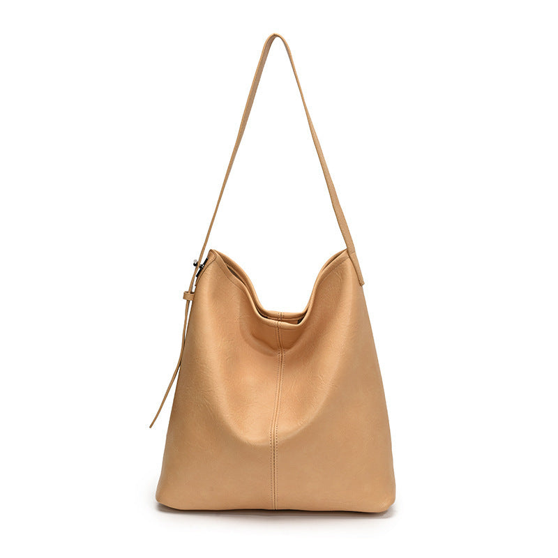 Leisure Shoulder Tote Bag Textured Large Capacity Bag