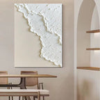 Hand Painted Three-dimensional Oil Painting Niche White