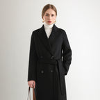 Women's Mid-length Woolen Wool Overcoat Coat