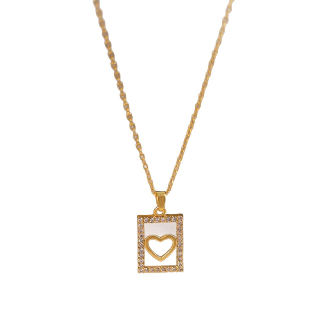 Fashion Minority Design High-grade All-match Titanium Steel Heart Necklace