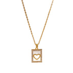 Fashion Minority Design High-grade All-match Titanium Steel Heart Necklace