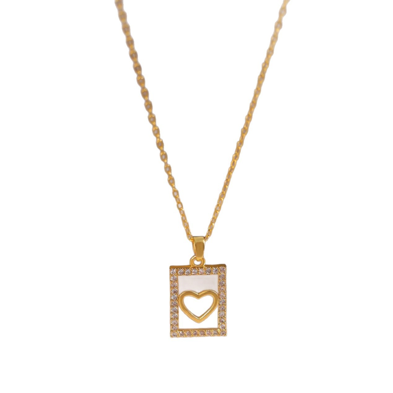 Fashion Minority Design High-grade All-match Titanium Steel Heart Necklace