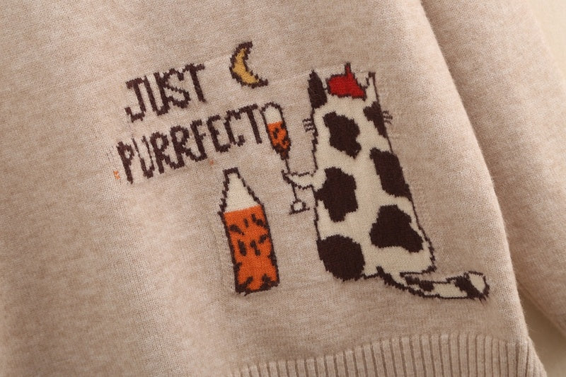 Round neck fall/winter pullover sweater