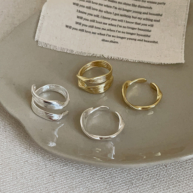 Irregular Metal Opening Female Personality And Fashion All-Match Ring