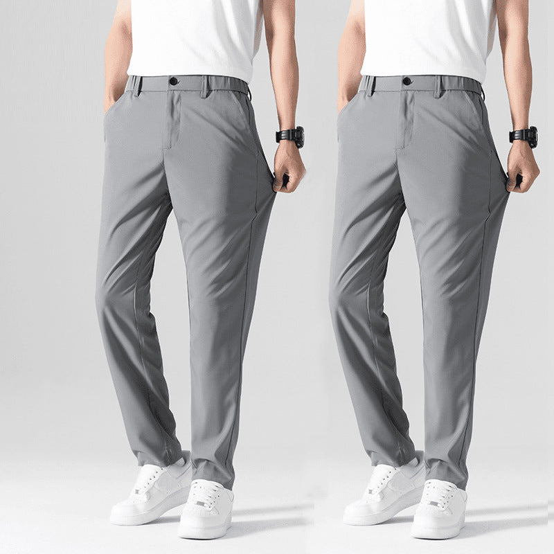 Business Casual Pants Stretch Suit Pants Men's Straight Draping