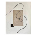 Pure Hand Drawing Minimalist Black And White Living Room Decorative Painting