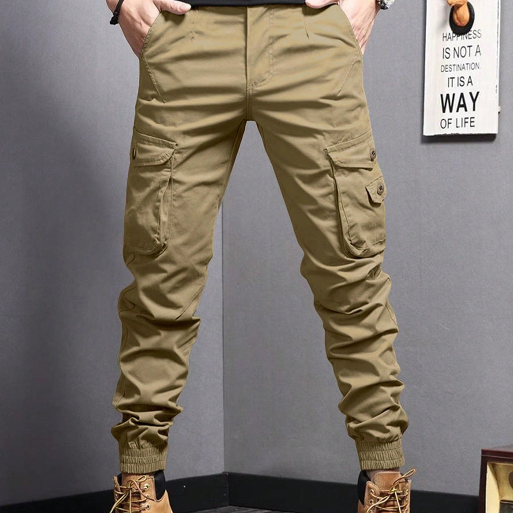New Summer Casual Drawstring Workwear Pants Men