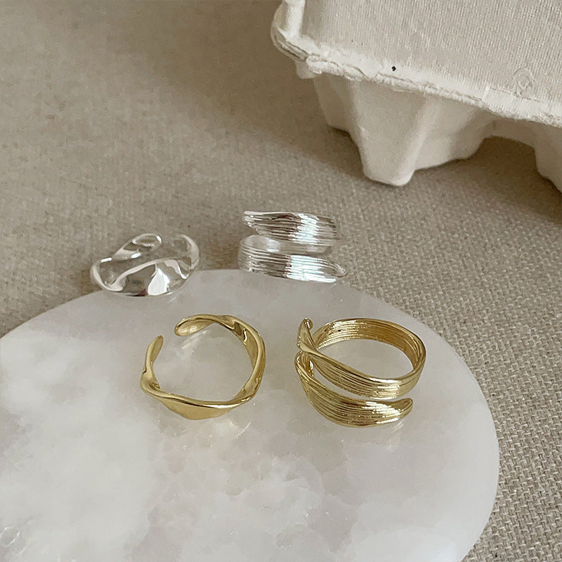 Irregular Metal Opening Female Personality And Fashion All-Match Ring