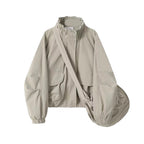 Outdoor Jacket Coat Women's Autumn Loose Retro Workwear