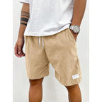 Fashion Personality Solid Color Flip Men's Shorts
