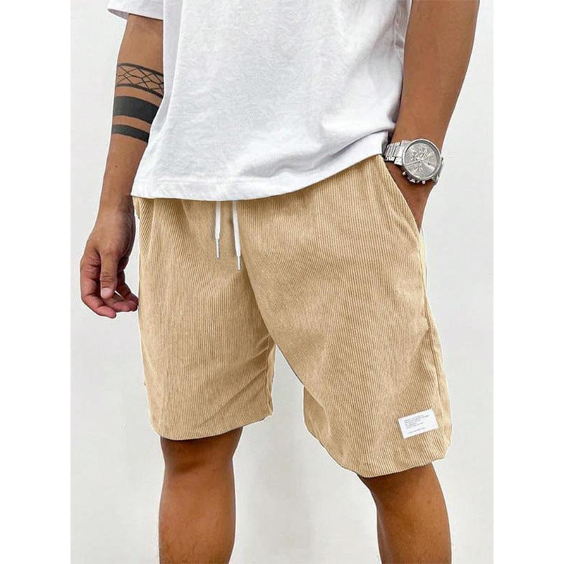 Fashion Personality Solid Color Flip Men's Shorts