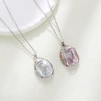 Baroque Pendant Freshwater Pearl Necklace Clavicle Chain