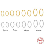 Twist S925 Sterling Silver Hipster Twisted String Round Ring Earrings