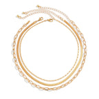 Snake Bone Chain Contrast Color Necklace Women's Versatile Diamond