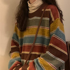 Sweater Women's Fall Striped Japanese Sweater