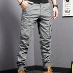 New Summer Casual Drawstring Workwear Pants Men