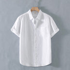 Loose Casual Linen Short-sleeved Shirt